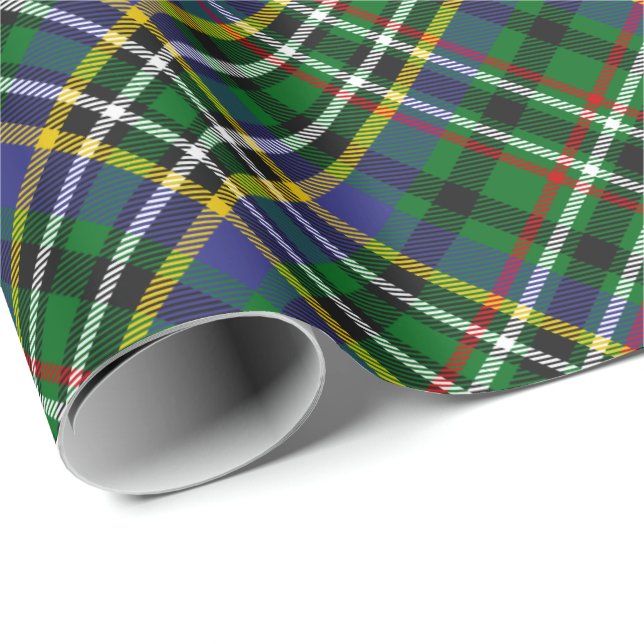 Klan Scott Grönt Tartan Wrapping Papper Presentpapper (Rullad Hörn)