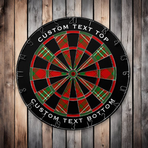Klan Scott Red Tartan Dart Board Darttavla