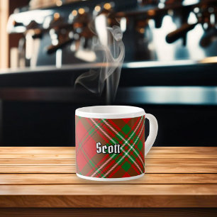 Klan Scott Red Tartan Espresso Kopp Espressomugg