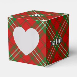 Klan Scott Red Tartan Favor Box Presentaskar