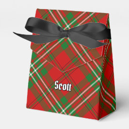 Klan Scott Red Tartan Favor Box Presentaskar