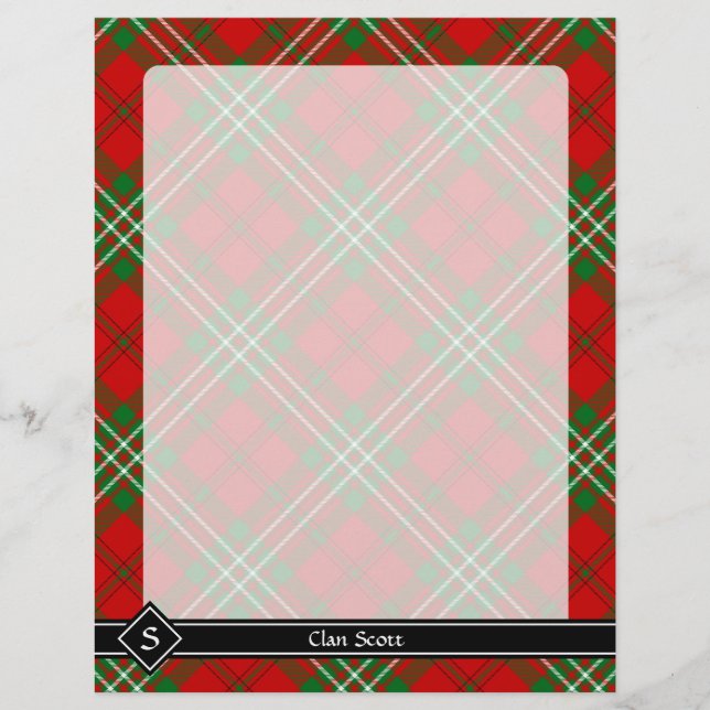Klan Scott Red Tartan Flyer (Framsidan)