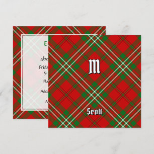 Klan Scott Red Tartan Inbjudningar