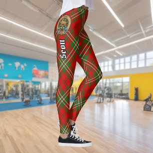 Klan Scott Red Tartan Leggings