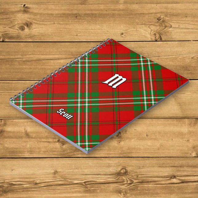 Klan Scott Red Tartan Notebook Anteckningsbok (Skapare uppladdad)