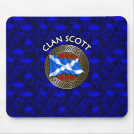 Klan Scott Tartan Knot & Flagga Musmatta