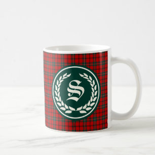Klan Scott Tartan Monogram Kaffemugg
