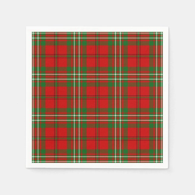 Klan Scott Tartan Pappersservett (Framsidan)