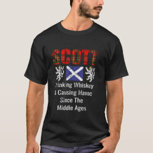 Klan Scott Tartan Scottish Family Namn Scotland Pr T Shirt