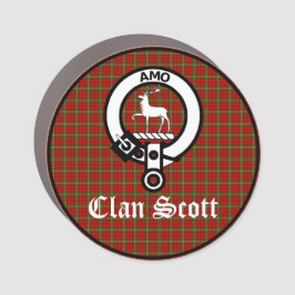 Klan Scott Vapensköld Badge och Tartan