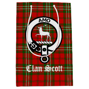 Klan Scott Vapensköld Badge & Tartan