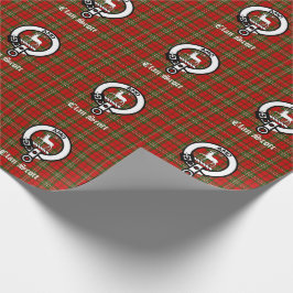 Klan Scott Vapensköld Badge & Tartan Presentpapper
