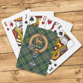 Klan Scott Vapensköld över Grönt Tartan-uppspelnin Casinokort