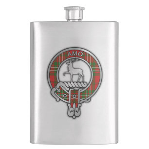 Klan Scott Vapensköld & Tartan Flask Fickplunta