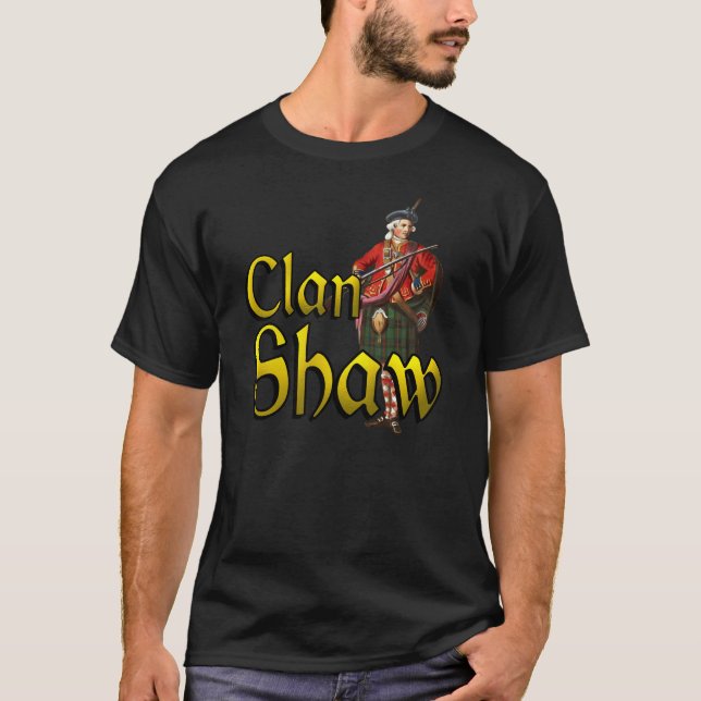 Klan Shaw Highland Games Shirts T-shirt (Framsida)