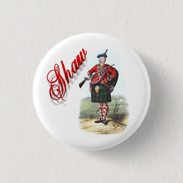 Klan Shaw Scottish Dream Button Knapp (Framsida)