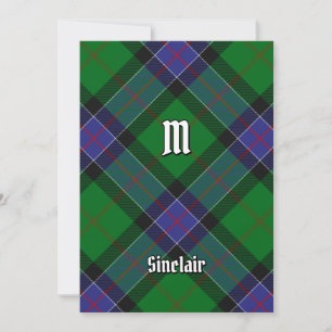 Klan Sinclair Hunting Tartan Inbjudningar