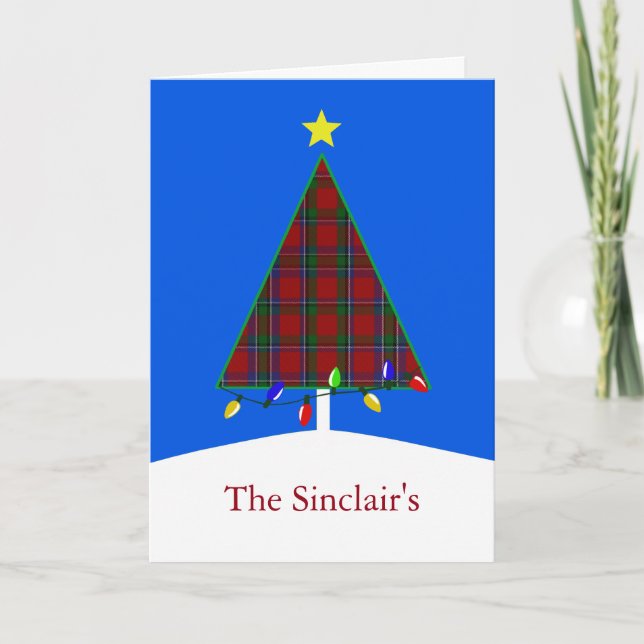 Klan Sinclair Pput Julgran Greeting Card Helgkort (Framsida)