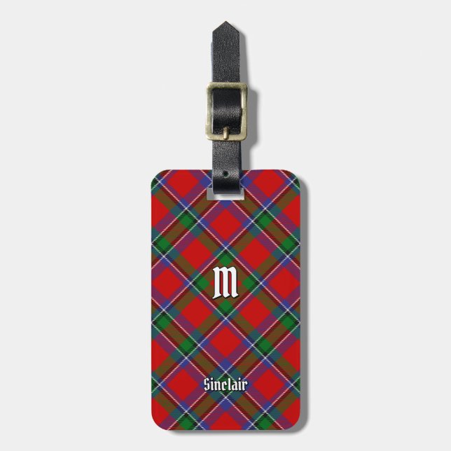 Klan Sinclair Tartan Bagagebricka (Vertikal Framsida)