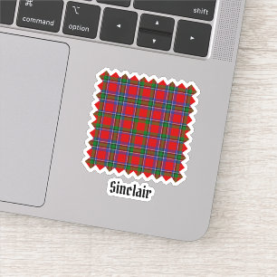Klan Sinclair Tartan Klistermärken