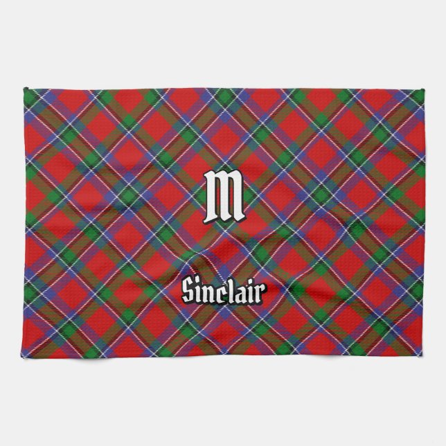 Klan Sinclair Tartan Kökshandduk (Horisontell)