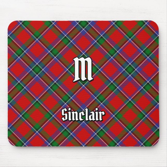 Klan Sinclair Tartan Musmatta (Framsidan)