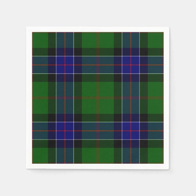 Klan Sinclair Tartan Pappersservett (Framsidan)