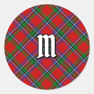 Klan Sinclair Tartan Runt Klistermärke