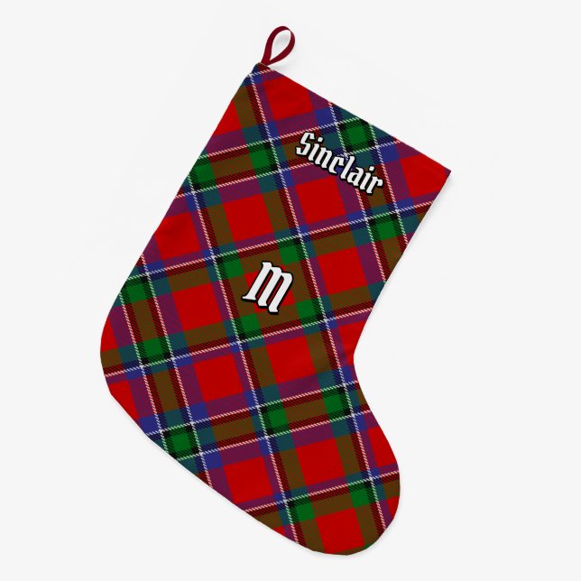 Klan Sinclair Tartan Stor Julstrumpa (Framsidan (Hängande))