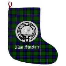 Klan Sinclair Vapensköld Badge & Tartan Anpassade