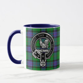 Klan Sinclair Vapensköld & Hunting Tartan Mugg