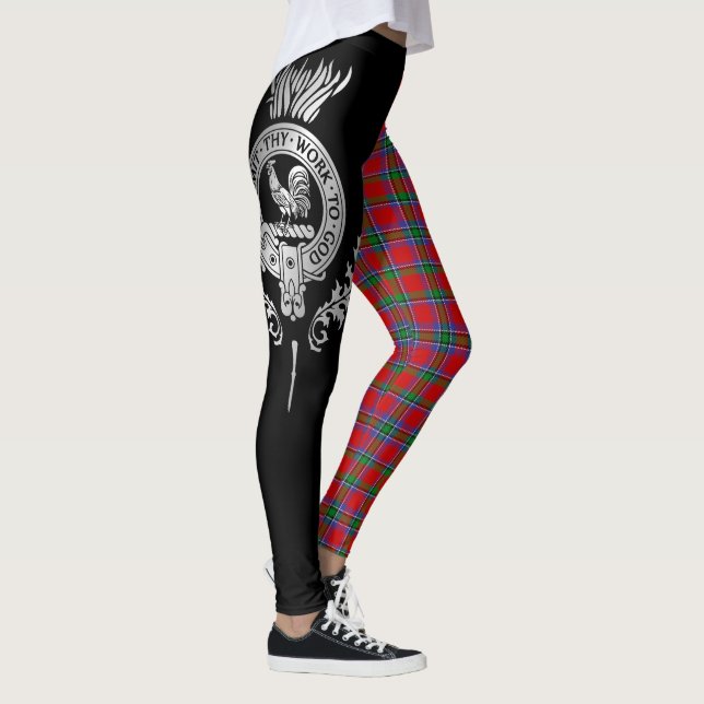 Klan Sinclair Vapensköld & Tartan Leggings (Höger)