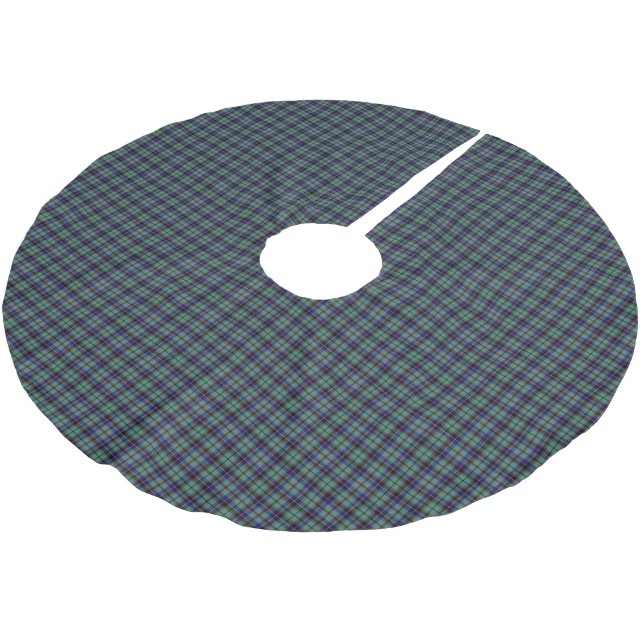 Klan Stevenson Tartan Julgransmatta Borstad Polyester (Vinklad)