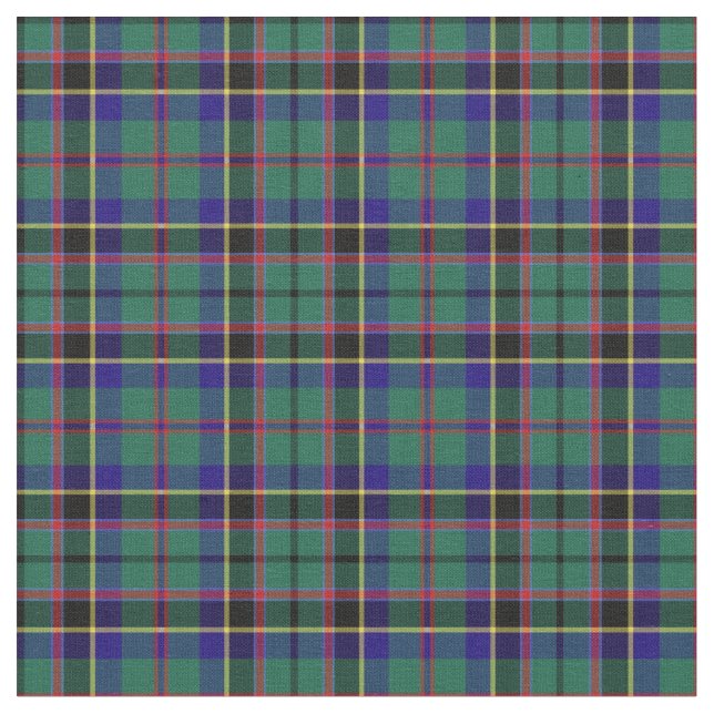 Klan Stevenson Tartan Tyg (Närbild)