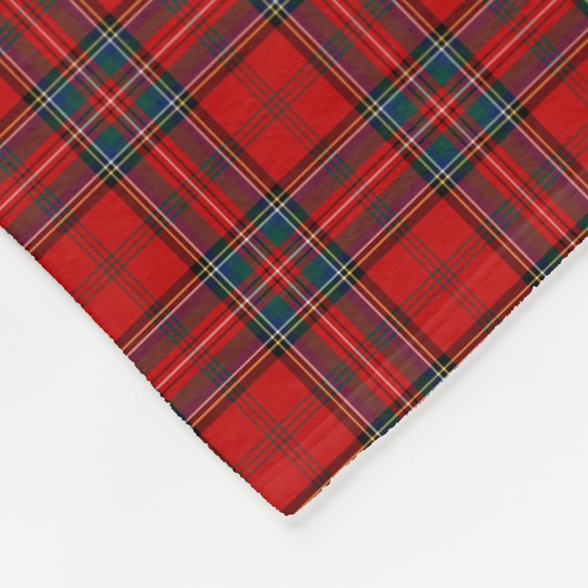 Klan Stewart av Appin Tartan Scottish Red Play Fleecefilt (Hörn)