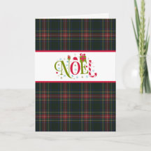 Klan Stewart Black Tartan Helgdag Card