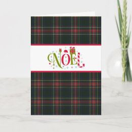 Klan Stewart Black Tartan Helgdag Card Helgkort