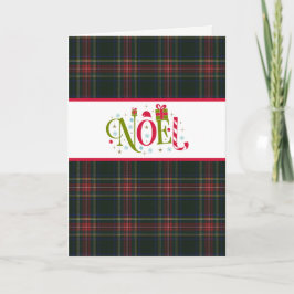 Klan Stewart Black Tartan Helgdag Card Helgkort