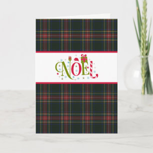 Klan Stewart Black Tartan Helgdag Card Helgkort