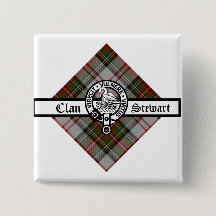 Klan Stewart Finare Vapensköld Badge