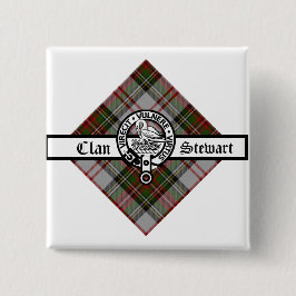 Klan Stewart Finare Vapensköld Badge Knapp