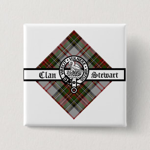 Klan Stewart Finare Vapensköld Badge Knapp