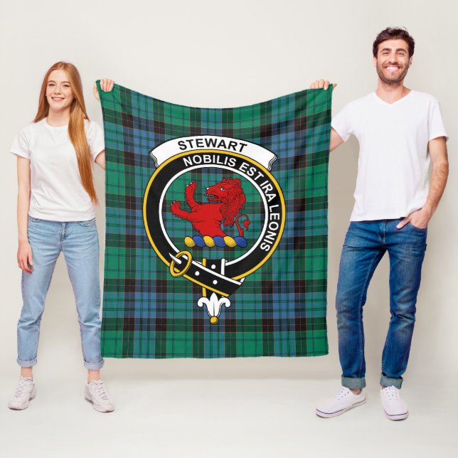 Klan Stewart Old Ancient (Stuart) of Bute Tartan P Fleecefilt (På plats)