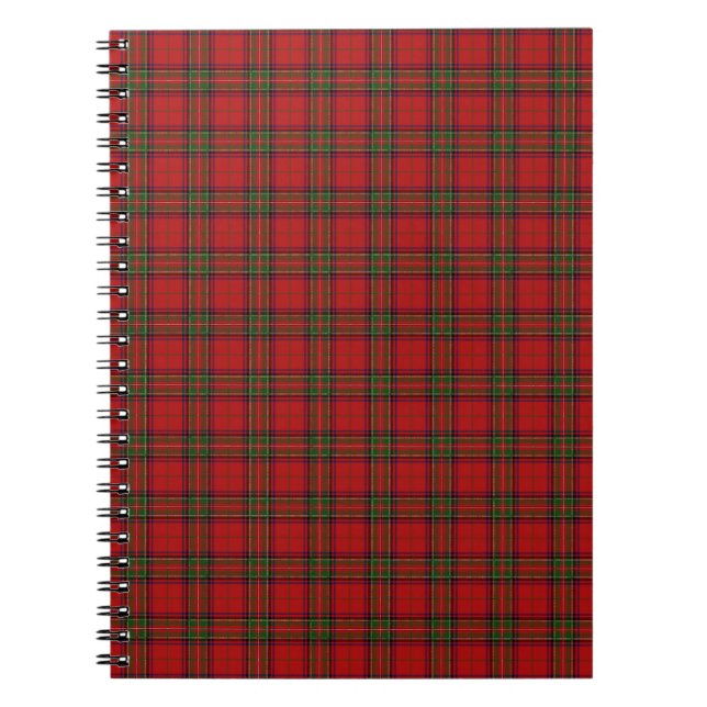 Klan Stewart Royal Scottish Tartan Play Mönster Anteckningsbok (Framsidan)