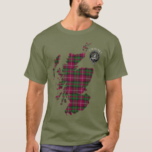 Klan Stewart Stuart av Bute Karta & Vapensköld T Shirt