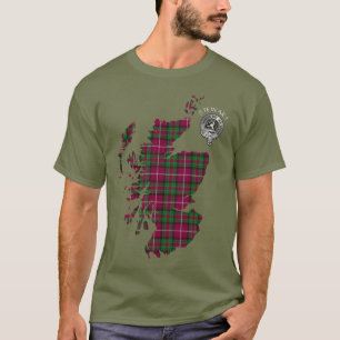 Klan Stewart Stuart av Bute Karta & Vapensköld T Shirt