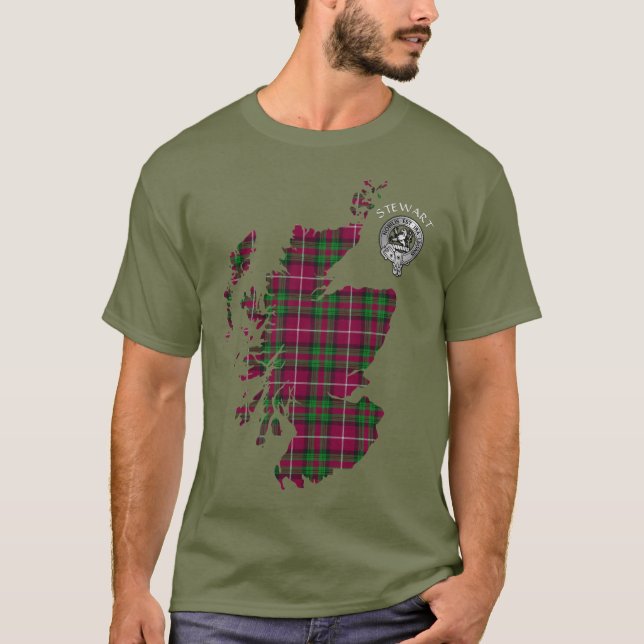 Klan Stewart | Stuart av Bute Karta & Vapensköld T Shirt (Framsida)