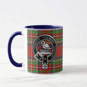 Klan Stewart   Stuart Vapensköld & Tartan Mugg