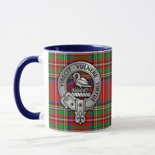 Klan Stewart   Stuart Vapensköld & Tartan Mugg