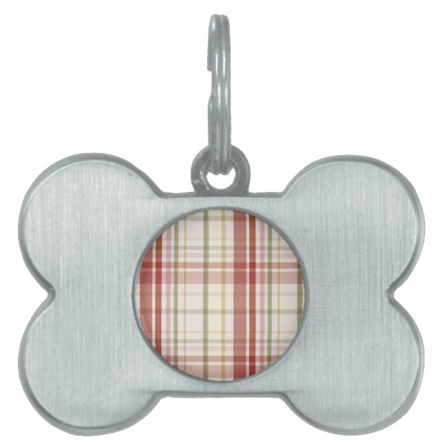 Klan Stewart Tartan ID-bricka Husdjur (Framsidan)